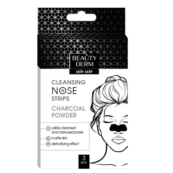 Bamboo Charcoal Cleansing Nose Strips, 3 pcs.