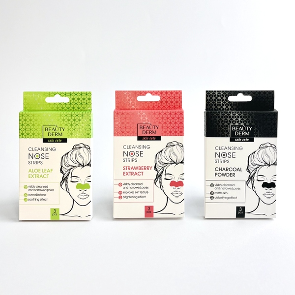 Bamboo Charcoal Cleansing Nose Strips, 3 pcs.