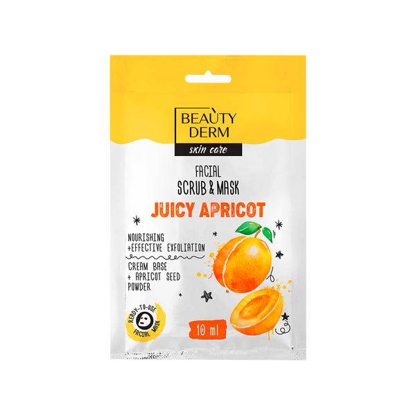 Juicy Apricot Facial Scrub Mask, 10ml