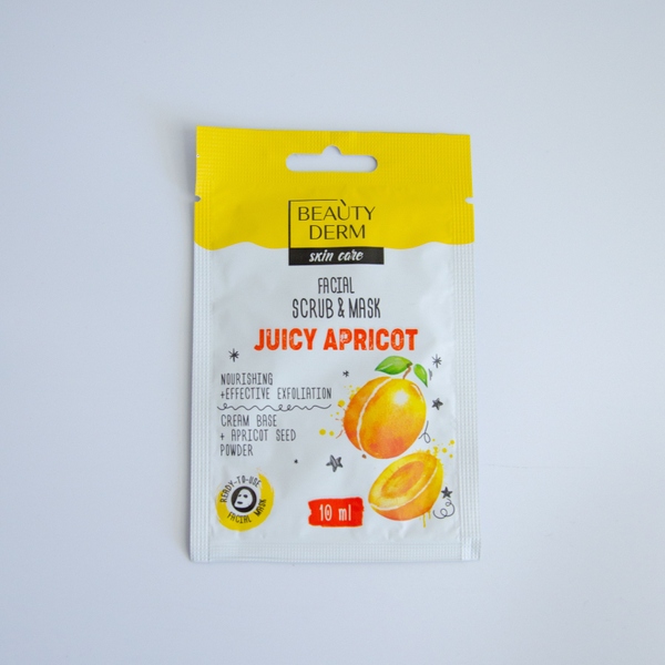 Juicy Apricot Facial Scrub Mask, 10ml