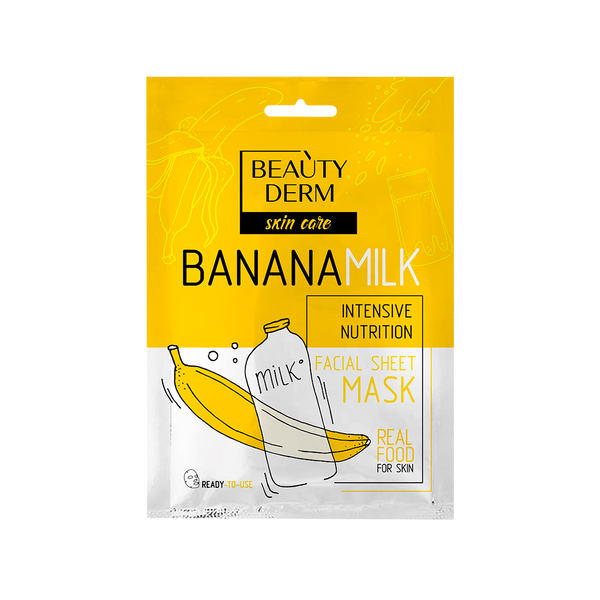 Тканевая маска «Банан Молоко», 25мл 4820185222495 фото