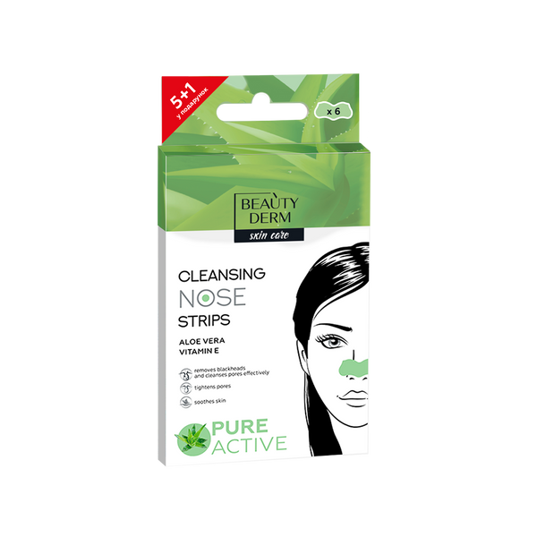 Cleansing strips for the nose with Aloe Vera extract, 6 pcs