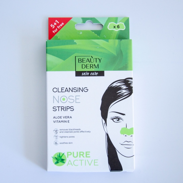 Cleansing strips for the nose with Aloe Vera extract, 6 pcs